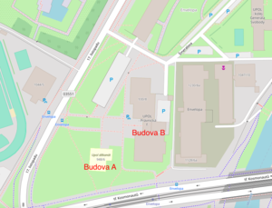 Mapa Právnické Fakulty (na OpenStreetMap)