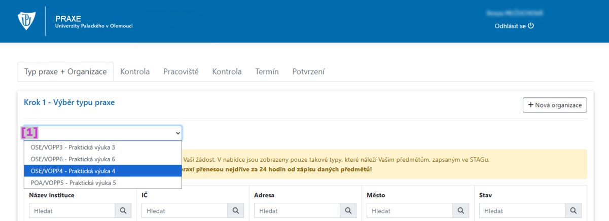 Praxe-FZV Student IZ--Krok1 vyber-druhu-praxe.png